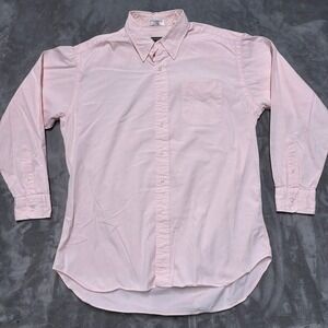 Vintage Gitman Bros Button Down Shirt Mens 16.5 34 Pinpoint Cotton Oxford Preppy